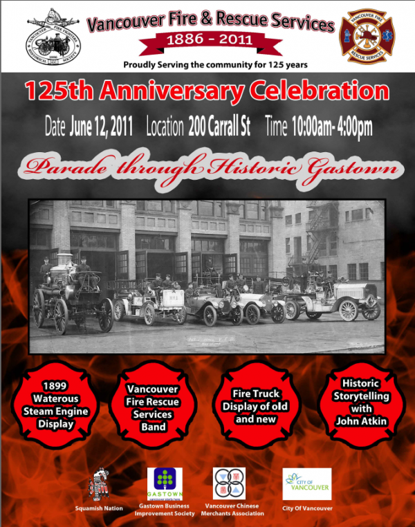 Poster announcing the 125th Anniversary of the VFRS