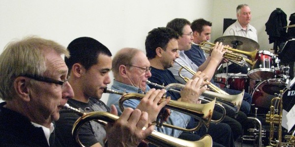 Vancouver Fire and Rescue Services Band in rehearsal
